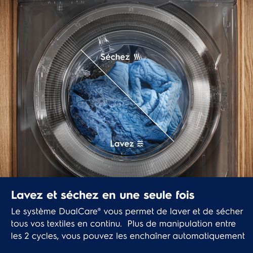 Lave-linge séchant intégrable ELECTROLUX EW8W3816BI