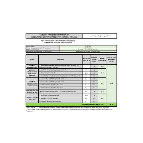 Lave-linge Hublot 10kg 1400 Tours/min - Ew6f4130sa