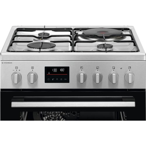 Cuisinière mixte ELECTROLUX EKM668989X 4 foyers Inox