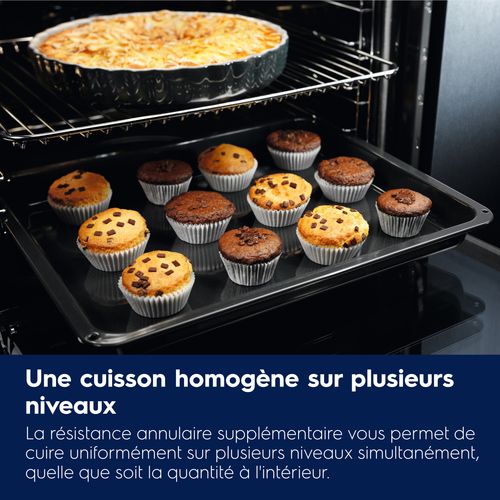 Cuisinière mixte ELECTROLUX EKM668989X 4 foyers Inox