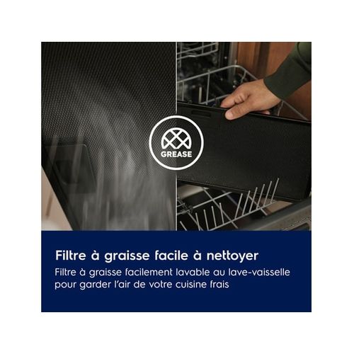 Hotte Décorative 60cm 49db 600m3/h Blanc - Lfv326w