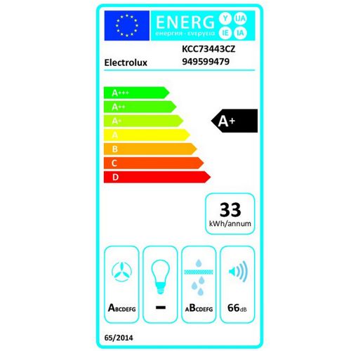 Plaque Aspirante Induction 70 cm 4 foyers - Kcc73443cz
