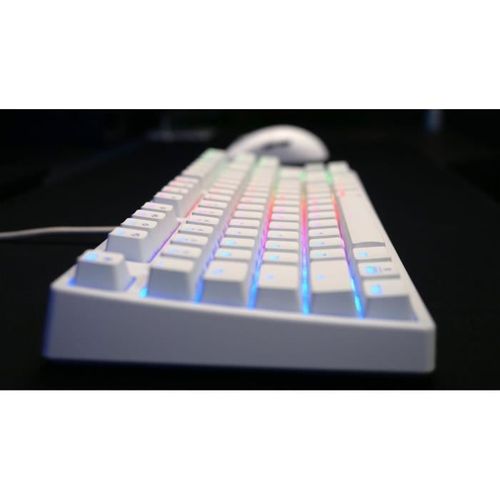 Clavier De Gaming Mécanique -  Xtrfy K4v2 Rgb Tkl - Format Tkl - Éclairage Rgb - Blanc