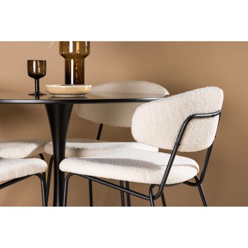 Table à Manger Ronde "glade" 100cm Noir