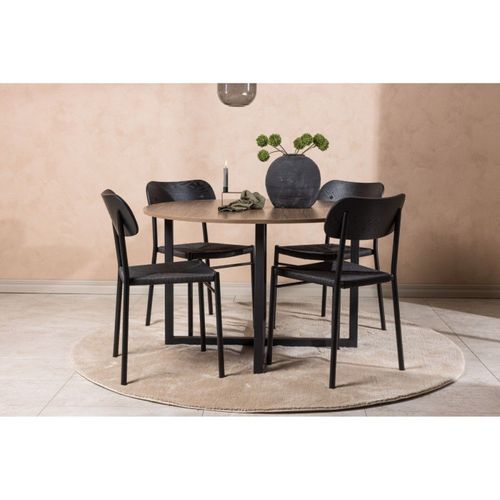 Table à Manger Ronde "durango" 120cm Noyer