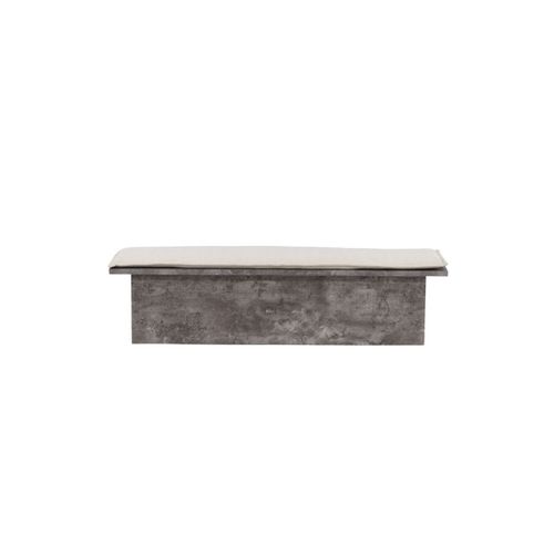Banc Design et Coussin "kellogg" 160cm Gris