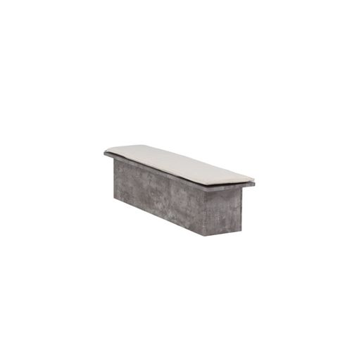 Banc Design et Coussin "kellogg" 160cm Gris