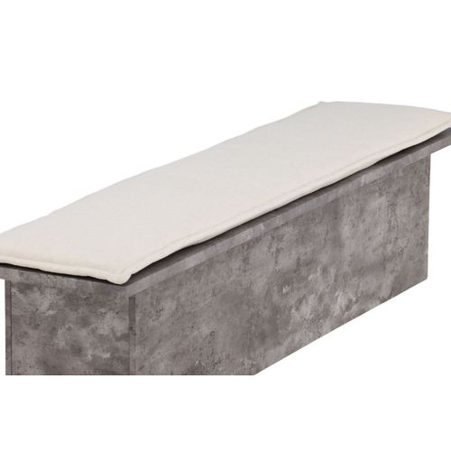 Banc Design et Coussin "kellogg" 160cm Gris