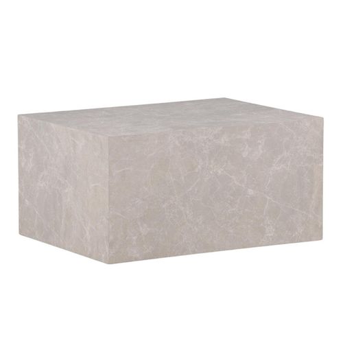 Table Basse Imitation Marbre "york" 80cm Beige