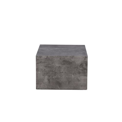 Table Basse Imitation Marbre "york" 80cm Gris Foncé