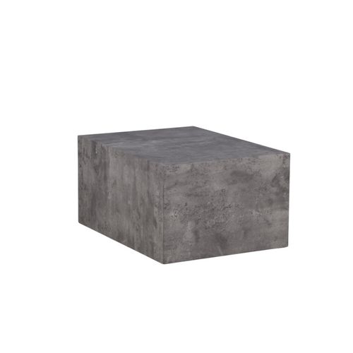 Table Basse Imitation Marbre "york" 80cm Gris Foncé