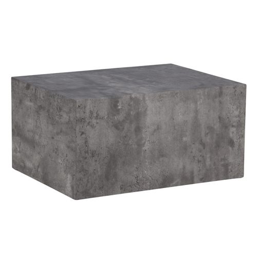 Table Basse Imitation Marbre "york" 80cm Gris Foncé