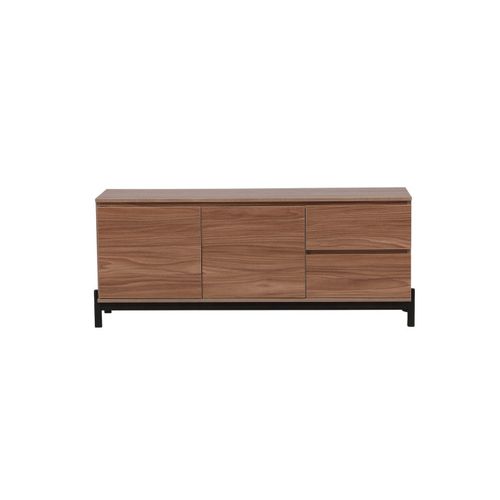 Meuble TV 2 Portes et 2 Tiroirs "corpus" 138cm Marron