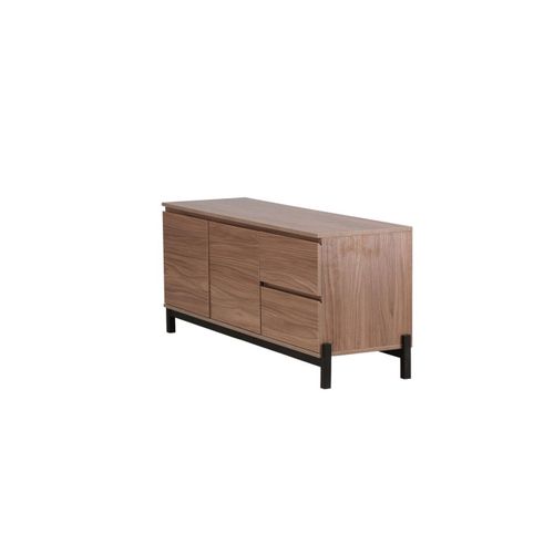 Meuble TV 2 Portes et 2 Tiroirs "corpus" 138cm Marron