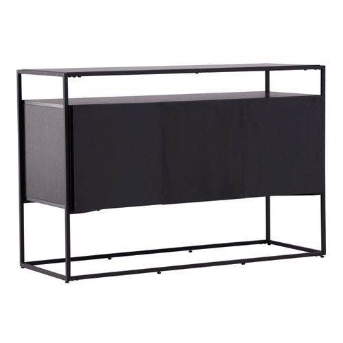 Buffet 3 Portes En Teck "kingsport" 120cm Noir