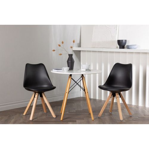 Table à Manger Ronde "danburi" 75cm Blanc