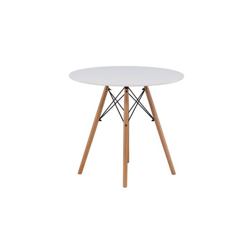 Table à Manger Ronde "danburi" 75cm Blanc