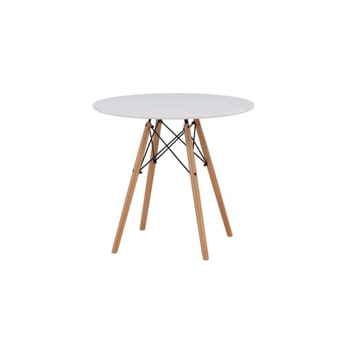Table à Manger Ronde "danburi" 75cm Blanc