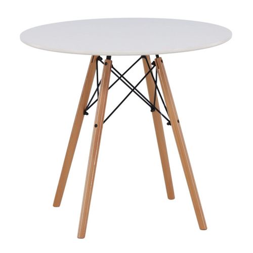 Table à Manger Ronde "danburi" 75cm Blanc