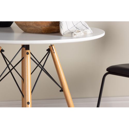 Table à Manger Ronde "danburi" 75cm Blanc