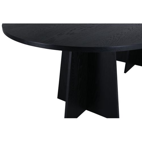 Table De Repas Ovale Bootcut Noir