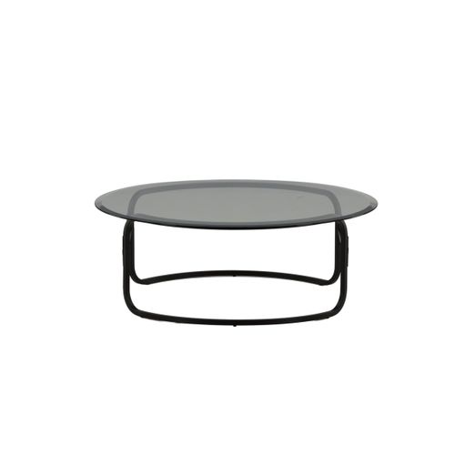 Table Basse Design En Verre "lomma" 110cm Noir