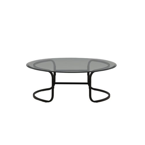 Table Basse Design En Verre "lomma" 110cm Noir