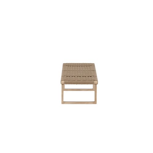Banc Design En Rotin "angon" 140cm Naturel