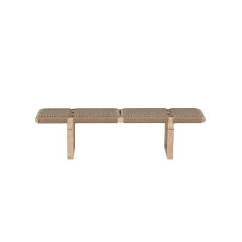 Banc Design En Rotin "angon" 140cm Naturel