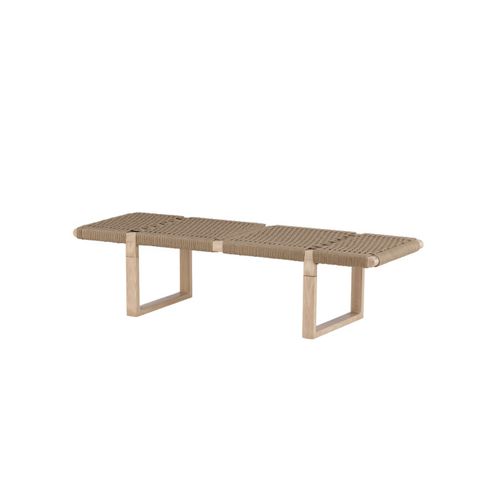 Banc Design En Rotin "angon" 140cm Naturel