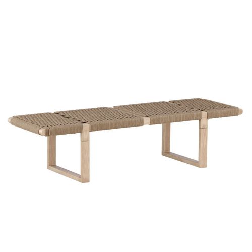 Banc Design En Rotin "angon" 140cm Naturel