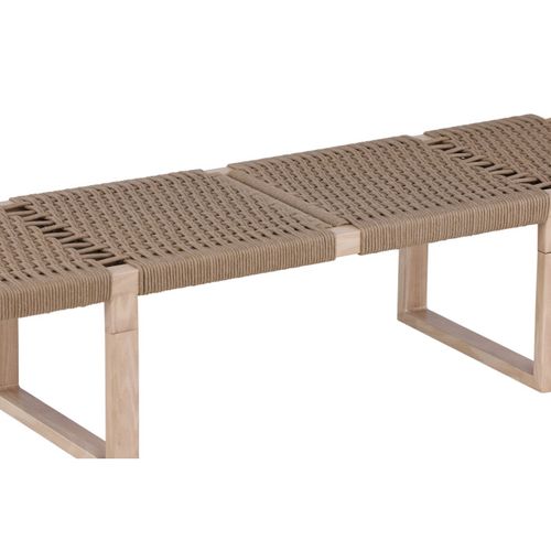 Banc Design En Rotin "angon" 140cm Naturel