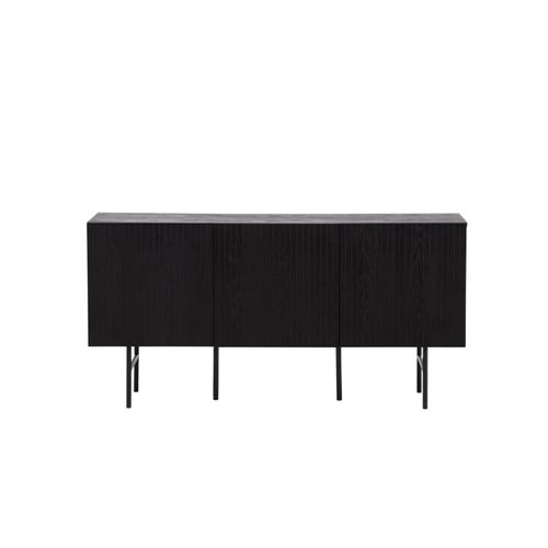 Bahut Design Nervuré "bjorkon" 150cm Noir