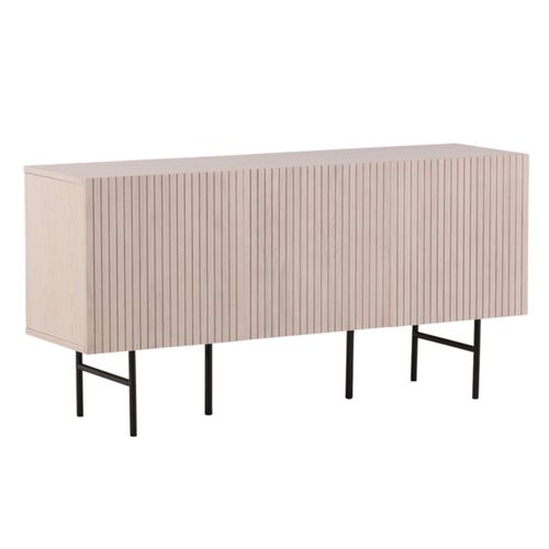 Bahut Design Nervuré "bjorkon" 150cm Naturel