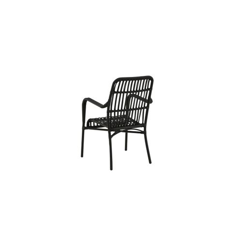 Chaise De Jardin En Rotin "rizal" 90cm Noir