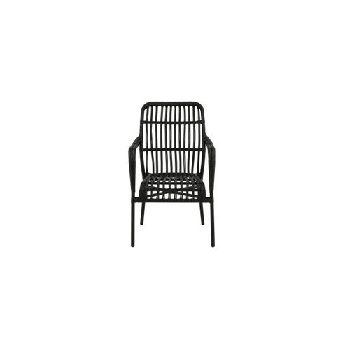 Chaise De Jardin En Rotin "rizal" 90cm Noir