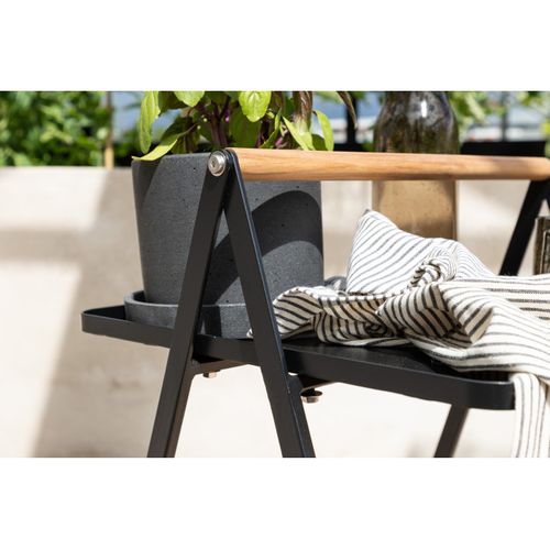 Table D'appoint De Jardin "clarin" 59cm Noir