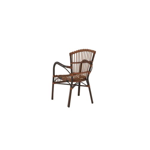 Chaise De Jardin En Rotin "galera" 90cm Marron