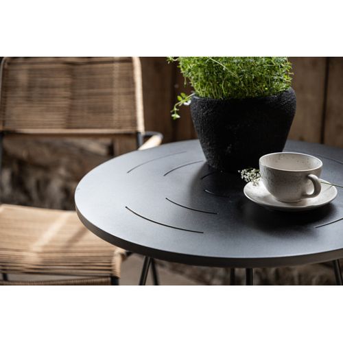 Table De Jardin En Métal "bacong" 74cm Noir