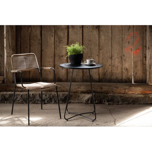 Table De Jardin En Métal "bacong" 74cm Noir