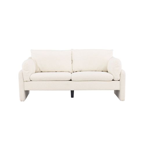 Canapé 2 Places Bouclette "vindel" 184cm Blanc
