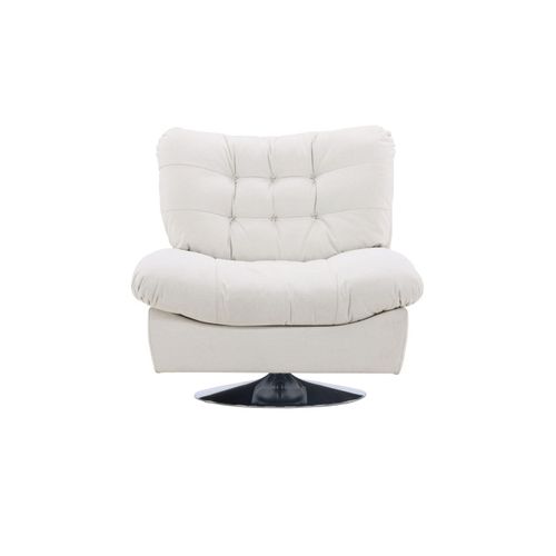 Fauteuil Design "florens" 108cm Blanc Cassé