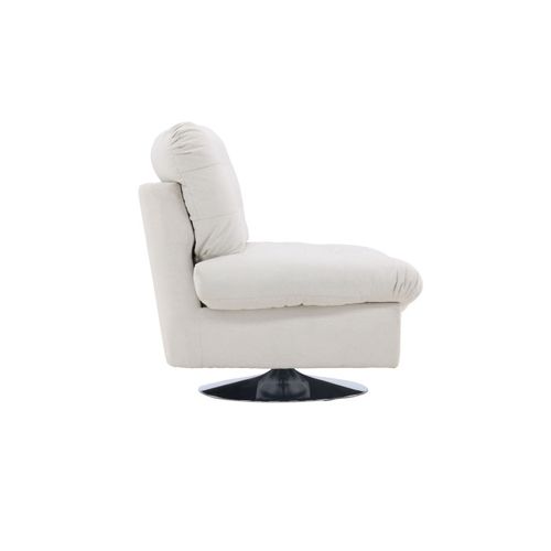 Fauteuil Design "florens" 108cm Blanc Cassé