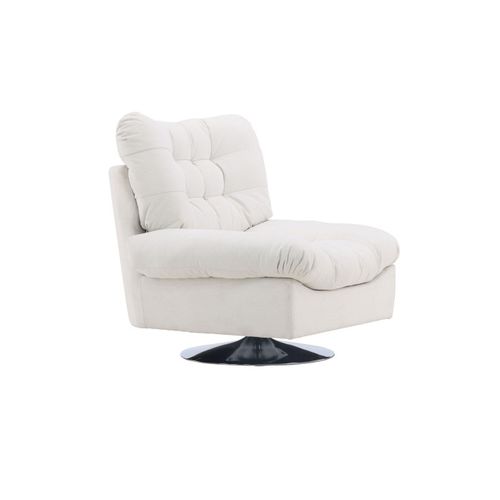Fauteuil Design "florens" 108cm Blanc Cassé