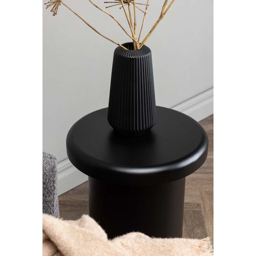 Bout De Canapé Rond 40 Cm Noir Namsos