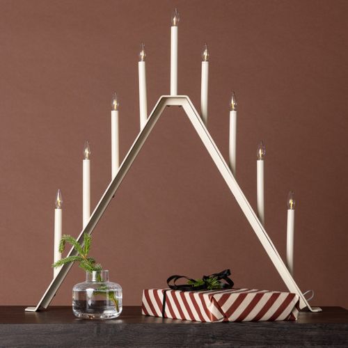 Lampe à Poser Bougeoir Déco "are" 64cm Beige