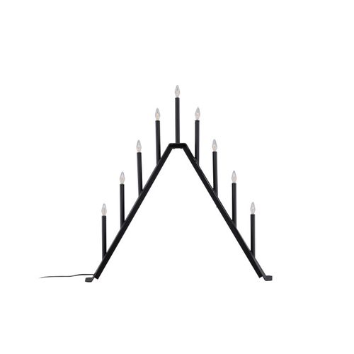 Lampe à Poser Bougeoir Déco "are" 64cm Noir