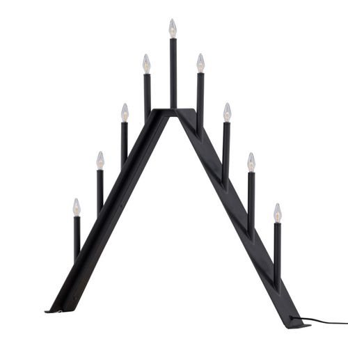 Lampe à Poser Bougeoir Déco "are" 64cm Noir