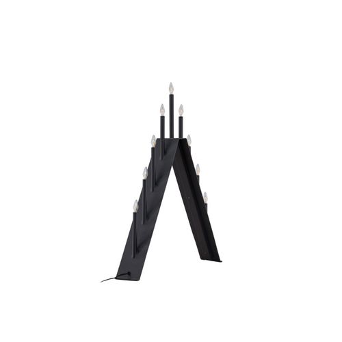 Lampe à Poser Bougeoir Déco "are" 64cm Noir