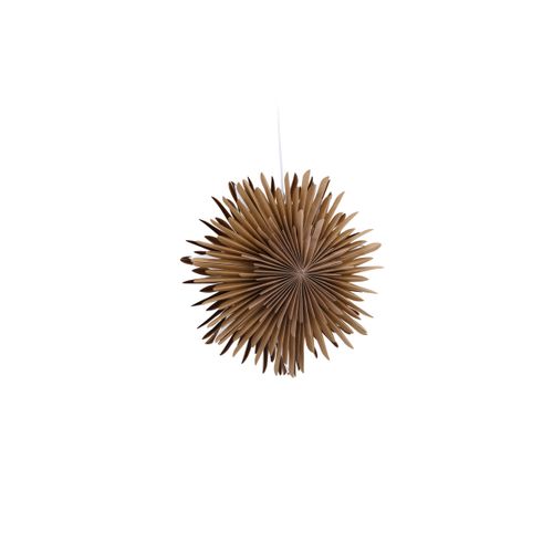 Lampe Suspension Design "selen" 35cm Marron Clair